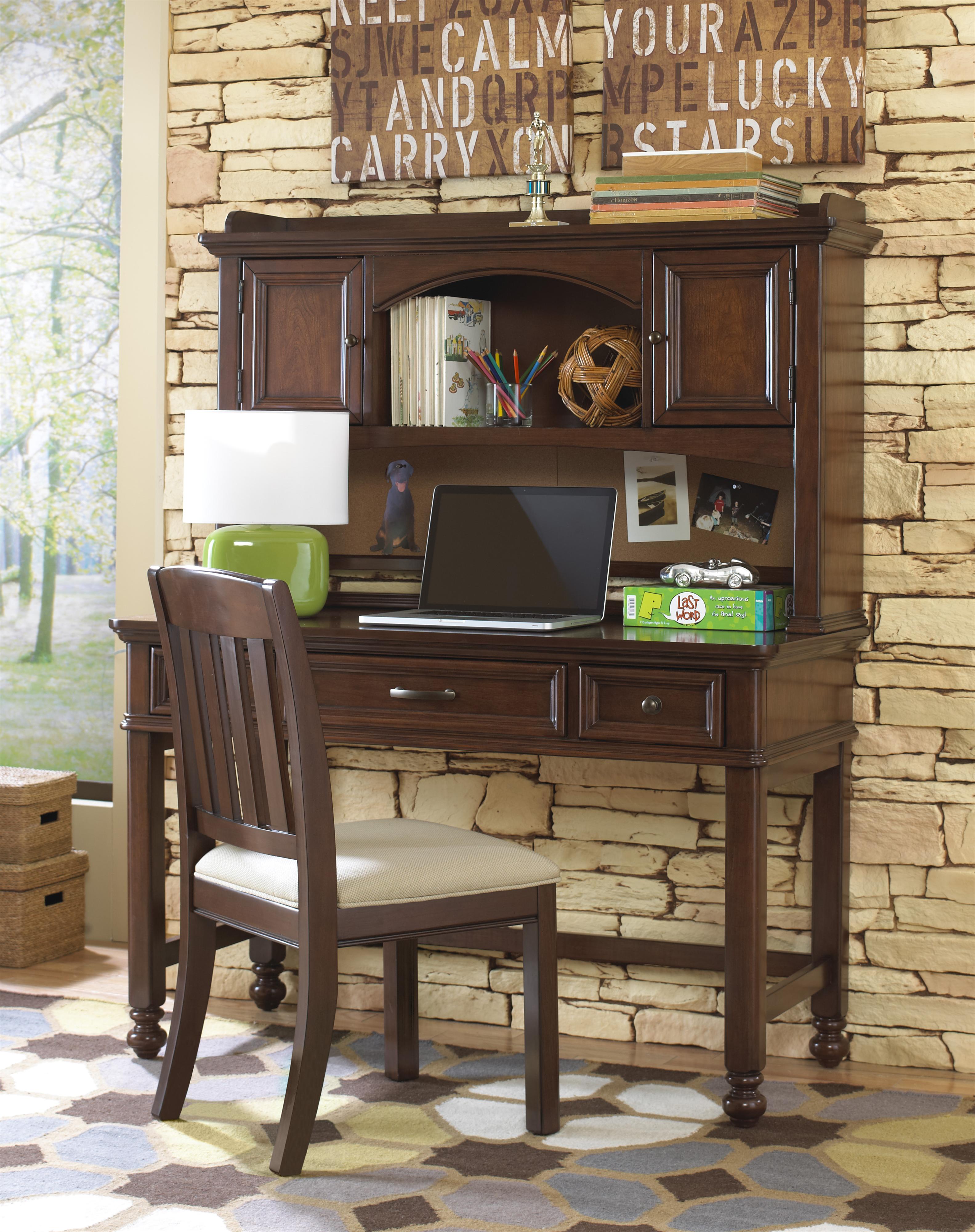Griffin Desk w/ Hutch & Corkboard Belfort Furniture Desk & Hutch Sets